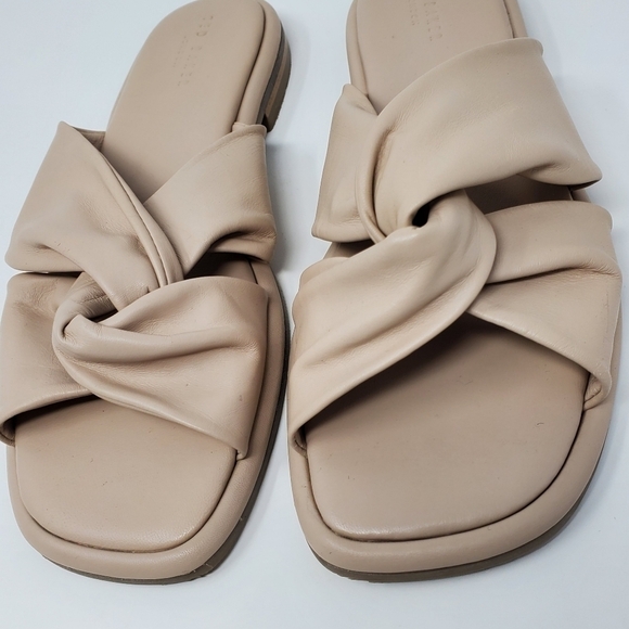TED BAKER PEBBA KNOT FRONT FLAT SANDALS IN BLUSH SIZE EU 36 WOMEN SLIP ON SHOES - Picture 4 of 11